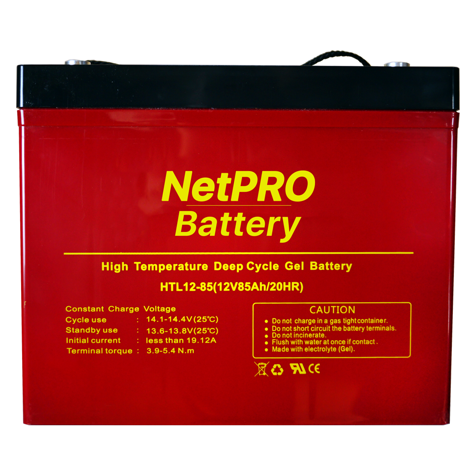 Акумулятор гелевий NetPRO HTL 12-85 (85 A/год., 12 В), температуростійкий., фото 1