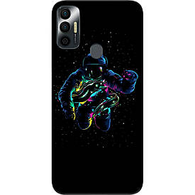 Чохол силіконовий для Tecno Spark 7 з картинкою В космосі