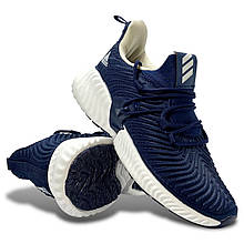 Кросівки підліткові Adidas текстильні сітка сині літні демі весна/літо