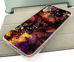 Чохол на Xiaomi Redmi Note 6, Note 6 Pro накладка Marble силіконовий бампер, фото 3