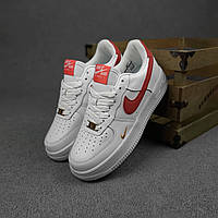 Nike Air Force 1 LV 8 AF1 ' 82 Кроссовки женские весна лето белые с красным Найк Аир Форс 1 Кроссовки женские 36