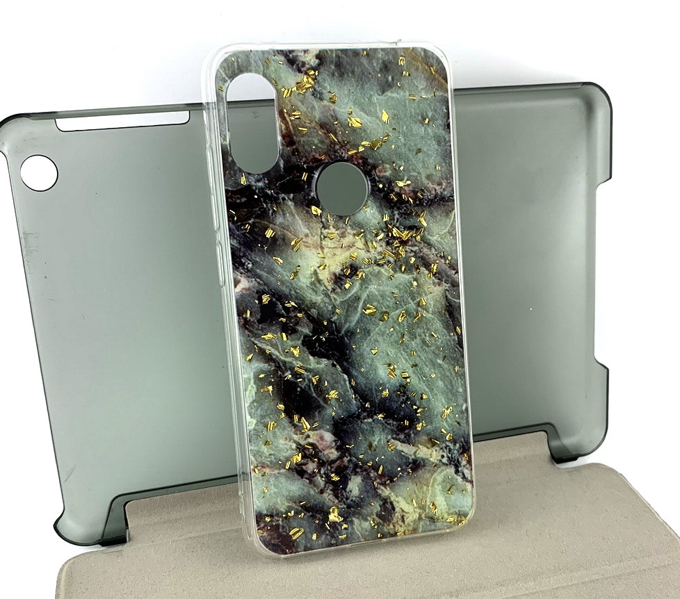 Чохол на Xiaomi Redmi Note 6, Note 6 Pro накладка Marble силіконовий бампер