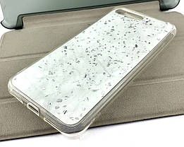 Чохол на Huawei Y6 2018 накладка бампер Marble силіконовий, фото 3