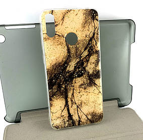 Чохол на Huawei Y7 2019, Y7 pro 2019 накладка бампер Marble силіконовий