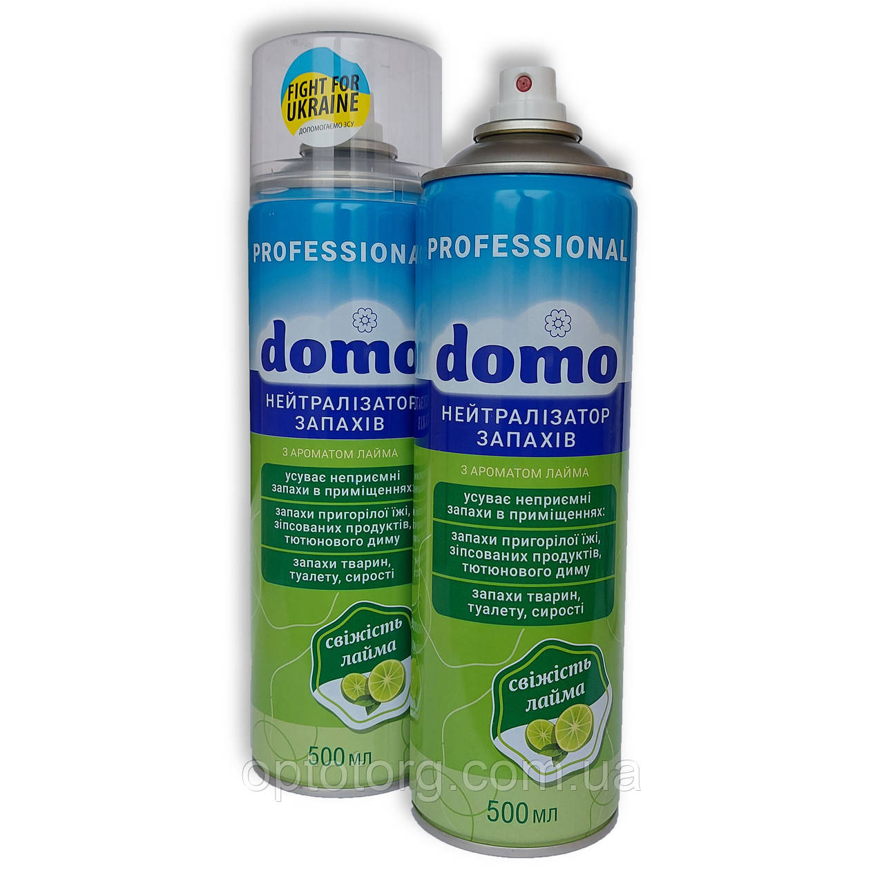 Нейтрализатор запахов профессиональный, аэрозоль с ароматом лайма Domo, 500 мл - фото 1 - id-p1804224660