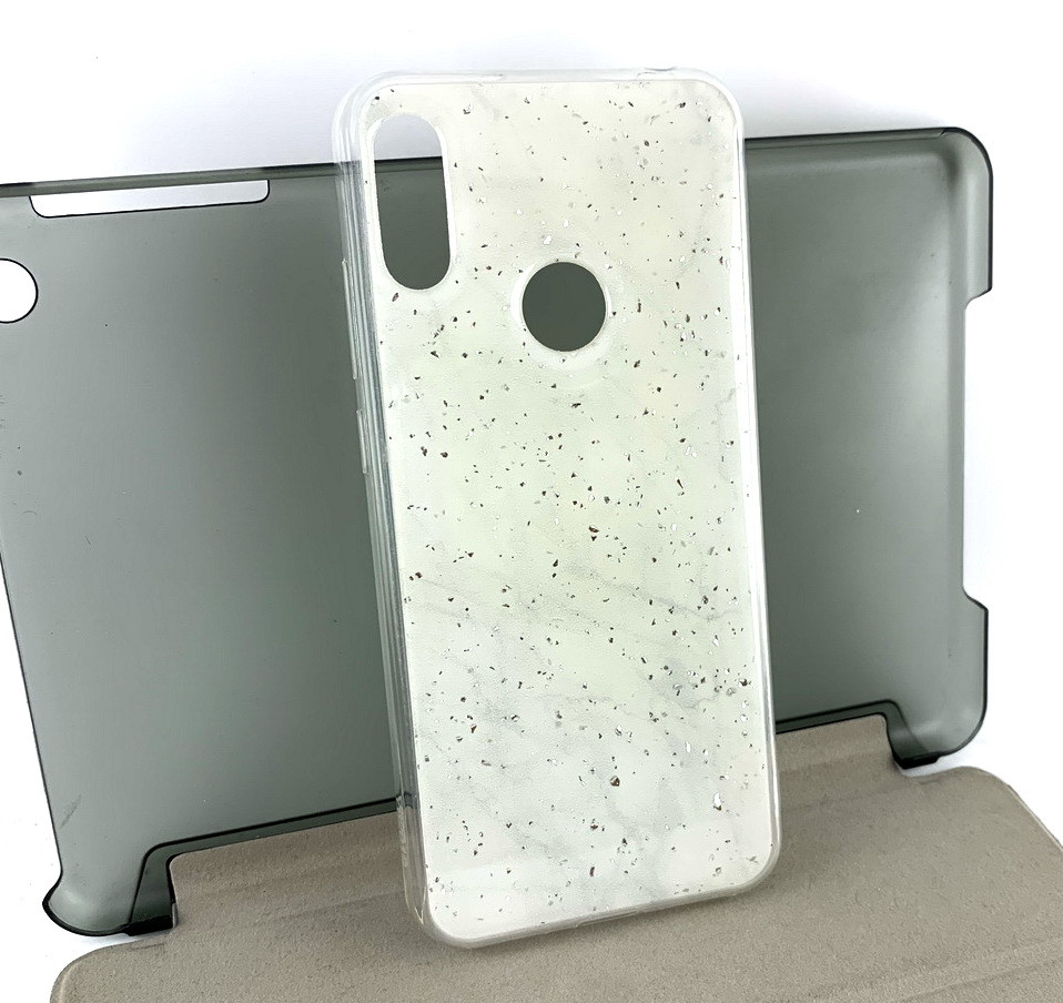 Чохол на Huawei Y6 2019 накладка силіконовий бампер Marble