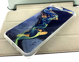 Чохол на Huawei Y6 2018 накладка бампер Marble силіконовий, фото 3