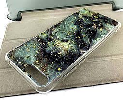 Чохол на Huawei Y6 2018 накладка бампер Marble силіконовий, фото 3