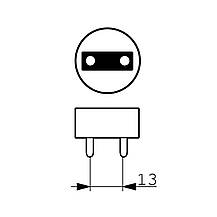 Лампа LED TGB 9Вт 4100К 800lm Т8 COB цоколь G13 АС/DE(двохстороння), фото 2