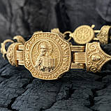 Позолочений православний браслет, фото 3