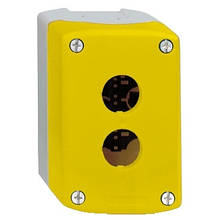 XALK02 Кнопковий пост жовтий 2 кнопки