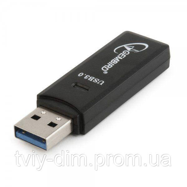 Зовнішній картридер, USB 3.0, для SD та MicroSD Gembird UHB-CR3-01 (код 1389687)