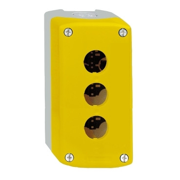 XALK03 Кнопочный пост, желтый, 3 кнопки