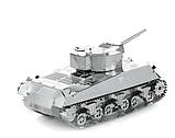 Металевий 3D-пазл конструктор  Танк Шерман, фото 3