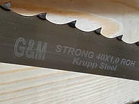 Пила стрічкова G&M Strong Krupp Steel 40x1,0 заточена, розведена, гартована