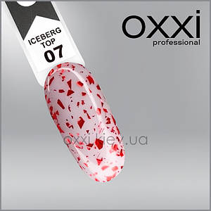 Топ для гель-лаку з поталлю "ICEBERG TOP" №07 Oxxi Professional, 10 мл
