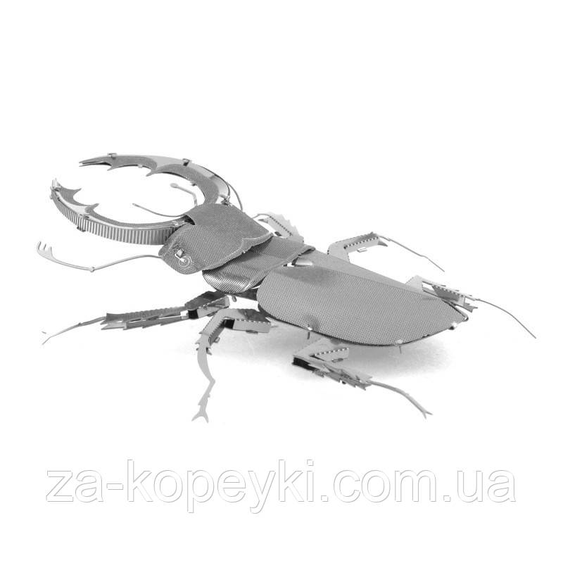 Металевий 3D-пазл конструктор Жук-олень