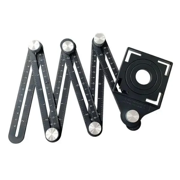 Шаблометр BIHUI універсальний, для розмітки отворів, 12x17,5x2,5см