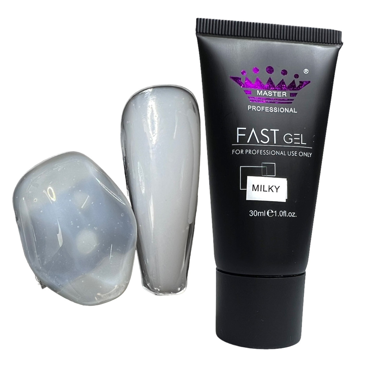 Полігель для нарощування нігтів Master Profesional, Milky, 30 мл
