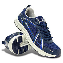 Кросівки підліткові Restime текстильні сітка сині літні демі весна/літо