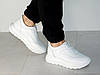Шкіряні кросівки білого кольору жіночі стильні 36р, фото 2