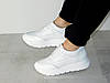 Шкіряні кросівки білого кольору жіночі стильні 36р, фото 5