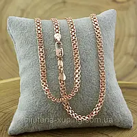 Ланцюжок Бісмарк Позолота 60 см * 6 мм. Ланцюжок mar jewelry. Медичне золото