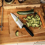 Набір ножів на підставці FISKARS Functional Form 1057552 (6 шт.) 5 ножів + бамбукова підставка, фото 7