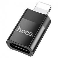 OTG переходник HOCO UA17 USB2.0 Lightning Male to USB Female Черный