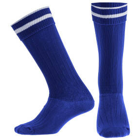 Гетри футбольні юніорські сині носок з бавовни р. 32-39