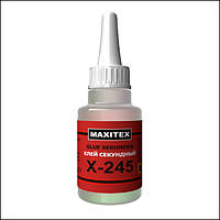 Клей секундний - ціаноакрилатний MAXITEX X-245 (20 мл)