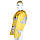 Пеньюар перукарський для стрижки дитячий пелерина накидка для перукаря Далматинець жовтий 85*72 см, фото 9