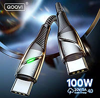 Кабель для зарядки телефона, ноутбука QOOVI PD100W (1.0m)