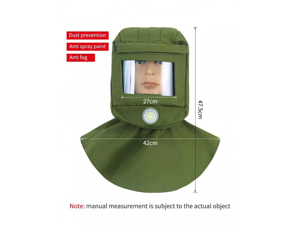 Пісокструйна маска 360 ° захист від пилу скляна поверхня окуляра протитуманна