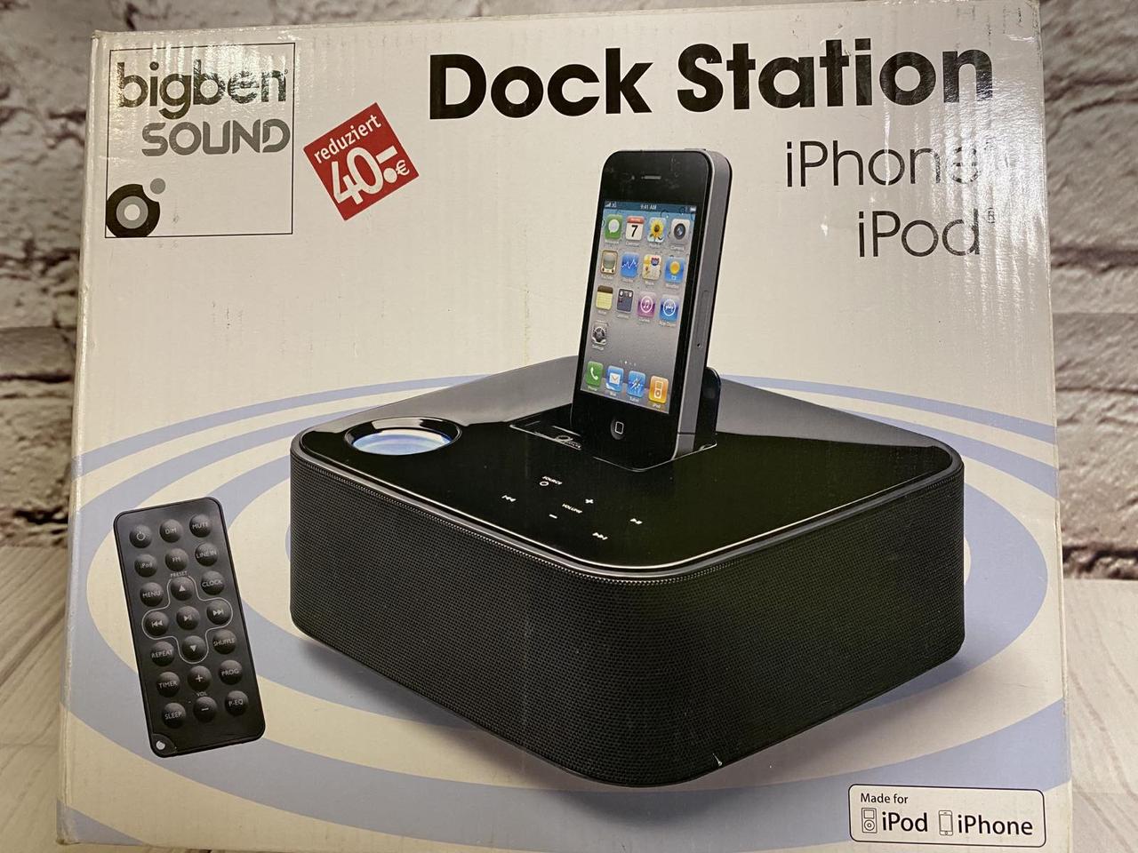 Док-станція для iPod, iPhone с динаміками FM-радіо MP3 BigBen ST01N, б/в
