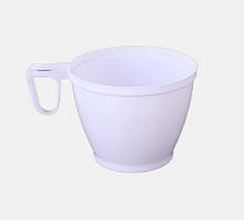 Чашка з ручкою біла об'єм 150 мл пластикова 30 шт/уп.