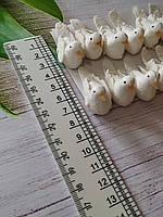 Декоративна пташка 3см. Біла ( за 1 шт)