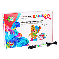 Rainbow flow детская цветная фотополимерная пломба РОЗОВЫЙ CERKAMED