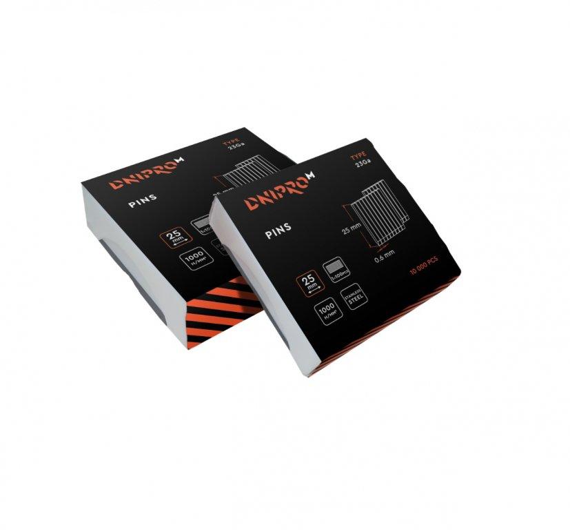 Шпильки для будівельного степлера Dnipro-M 23Ga 15 мм, фото 1