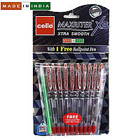 Ручка шариковая масляная Cello Maxriter XS 0.7 Красный