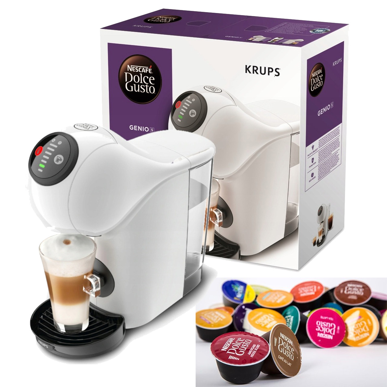 Капсульна кавоварка Krups Dolce Gusto Genio S KP2401, фото 1