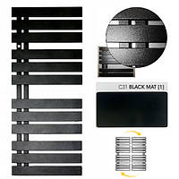 Черный дизайнерский полотенцесушитель 500х1200 Nameless Instal Projekt C31
