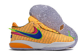 Eur36-40 Nike LeBron XX Lakers Yellow Леброн 20 жовті баскетбольні кросівки