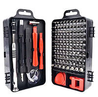 Набор инструментов 110 в 1 Красный для разборки и ремонта электроники с магнитной отверткой Torx Multi