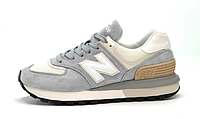 Кроссовки мужские New Balance 574 Legacy серые, Нью Баланс 574 замша, текстиль. код KD-14240