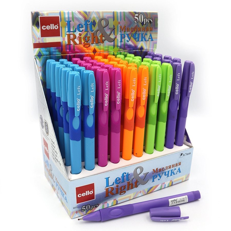 Ручка тренажер для шульги Cello Fine Top 1361L. Ручка масляна самоучка