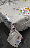 Скатертина лляна Пасхальна розмір 220x150 см на святковий стіл (N-901)