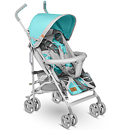 Прогулянкова Коляска-парасолька для хлопчика Lionelo Elia Tropical Turquoise Польща, фото 3