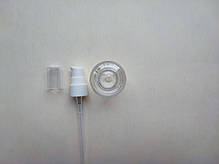 50мл/20мм бочка з білим дозатором 20/410 для крема, геля, масла ПЕТ круглий флакон пластиковий, пластмасовий в комплекті, фото 4