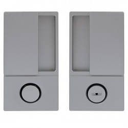 Комплект AGB WAVE B300020201 ручки для розсувних дверей WC нікель матовий браш